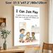 Join Play Themed Painting Poster, Warm Cartoon Group Play Scene Poster, Supports Kind And Confident Group Play Engagement, Ideal For Activity Rooms_maomaolike.com