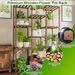 Multi-tier Wooden Plant Stand 11 Potted Flower Display Shelf Rack Vase Holder For Patio Balcony Garden_maomaolike.com