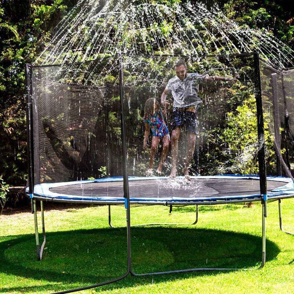 Kids Trampoline Sprinkler Outdoor Water Park Sprinkler For Kids Outdoor Water Game Toys For Backyard Boys Girls Summer Fun (39ft)_maomaolike.com