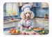 White Poodle The Chef Memory Foam Kitchen Mat Machine Washable Anti-Fatigue Mat Cushion Comfort Bath Mat Or Kitchen Rug_maomaolike.com