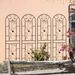 4 Pack Metal Garden Trellis 86.7" X 19.7" Rustproof Trellis For Climbing Plants Outdoor Flower Support Peacock Style Black_maomaolike.com