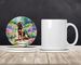 Bloodhound Spring Path Large Sandstone Coasters Pack Of 4 Absorbent Round Coasters Decor Gifts For Men Or Women, 4 In, Multicolor_maomaolike.com