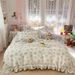 Wholesale INS Girl Heart Korean Small Floral Skin-Friendly Soft Brushed Four-Piece Princess Style Lace Trim 4-Piece Set_maomaolike.com