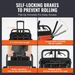 VEVOR Wheelchair Aluminum Alloy Transport Chair Foldable 18-In W Seat 220lbs_maomaolike.com