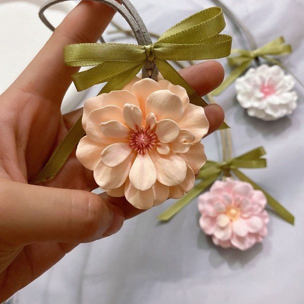 Plant Aromatherapy Diffuser Stone Paste Begonia Flower Car Hanging Ornament Wardrobe Cabinet Deodorizer Long-lasting Solid Fragran_maomaolike.com