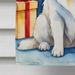 Great Pyrenees Christmas Reindeer House Flag Large Porch Sleeve Pole Decorative Outside Yard Banner Artwork Wall Hanging, Polyester, House Size, Multicolor_maomaolike.com