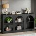 Console Table, Farmhouse Entryway Table With 3 Tier Storage_maomaolike.com
