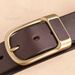HOT Men's first-layer cowhide belt, simple, fashionable and trendy, gift-giving, genuine leather belt with copper buckle_maomaolike.com