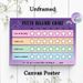 Potty Reward Chart Painting Poster, Pastel-toned Cute Rainbow & Moon Cloud Design Poster, Helps Track Potty Training Milestones, Ideal For Home_maomaolike.com