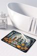 Calacas Skeletons Spooky Halloween Memory Foam Kitchen Mat Machine Washable Anti-Fatigue Mat Cushion Comfort Bath Mat Or Kitchen Rug_maomaolike.com
