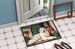 Great Pyrenees Cozy Christmas Doormat Front Door Mat Indoor Outdoor Rugs For Entryway, Non Slip Washable Low Pile, 24H X 36W_maomaolike.com