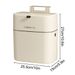 Wall Mounted Trash Bin For Kitchen, No Drill Adhesive, 8L Large Capacity, Narrow Space Design With Lid, Modern Home_maomaolike.com