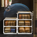 Underwear Drawer-Type Sock Panties Three-in-One Compartment Organizer Home Clothing Storage Box Wardrobe_maomaolike.com