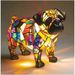 New Dog Series Resin Ornaments LED Night Light Art Animal Statue Creative Home Desktop Decoration_maomaolike.com