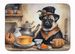 Pug Fall Kitchen Pumpkins Memory Foam Kitchen Mat Machine Washable Anti-Fatigue Mat Cushion Comfort Bath Mat Or Kitchen Rug_maomaolike.com