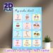 Wudu Chart Painting Poster, Colorful Cartoon-style Ritual Steps Guide Poster, Clear Step-by-step Purification Instruction, Ideal For Home Spaces_maomaolike.com