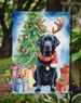 Black Labrador Retriever Christmas Reindeer Garden Flag Mailbox Flag Decorative Yard Flag Banner Outside Patio Artwork Yard Flower Beds, Garden Size, Multicolor_maomaolike.com