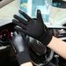 Men's Gloves Cycling sports gloves men and women autumn and winter plus velvet warm non slip touch screen flip cover leaking PU fishing gloves_maomaolike.com