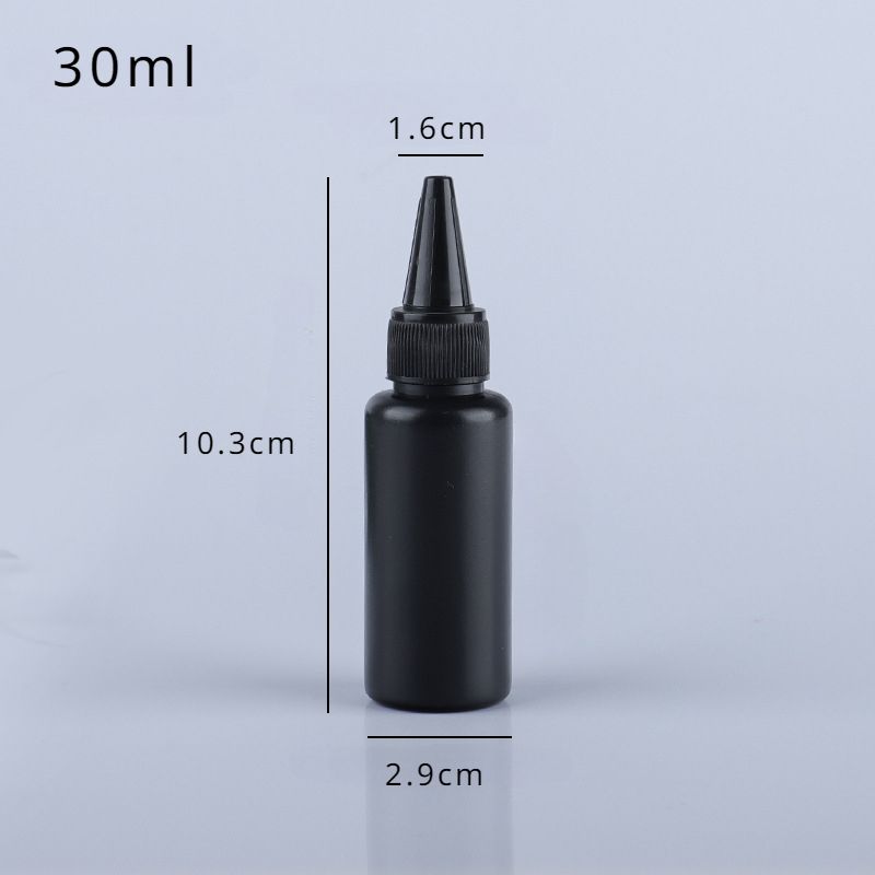 10Pcs Empty Plastic Soft Bottle Black HDPE Cylinder With Twist Pointed Top Lightproof Glue Bottles For UV Resin, Glue,_maomaolike.com
