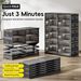 10 Tiers 40 Pairs Hard Plastic Shoe Storage Organizer Cabinet For Entryway, Large Stackable Collapsible Sneaker Shoe Box Organizer For Closet, Portable Folding Shoe Cabinet With Doors, Black_maomaolike.com