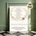 Reiki Principles Painting Poster, Soft Floral Geometric Framed Typography Poster, Mindful Calming Inspirational Art, Ideal For Meditation Room_maomaolike.com