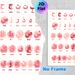 Arabic Alphabet Painting Poster, Soft Pink Floral Decorated Arabic Letter Poster, Clear Letter Display For Arabic Language Learning, Ideal For Study_maomaolike.com