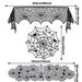 32 PCS Horrible Decoration Set, Lace Tablecloth, Spider Web Pentagram Round Table Mat, Black Spider Web Fireplace Cloth, Suitable For Horror Themed Party Decoration_maomaolike.com