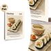 Gimbap Themed Painting Poster, Warm-toned Vintage Korean Cuisine Scene Poster, Appetizing Food Display Ideal For Restaurant, Kitchen Dining Area_maomaolike.com