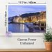 Coastal Town Painting Poster, Serene Warm-lit Mediterranean Seaside Town Scene Poster, Tranquil Waterfront View Brings Cozy Ambiance, Ideal For Living_maomaolike.com