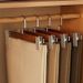 Solid Wood Home Use No Trace Special Pants Hanger Storage Artifact Wardrobe Drying JK Skirt Clip_maomaolike.com