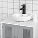 Under Sink Pedestal Storage Bathroom Cabinet, Gray White_maomaolike.com