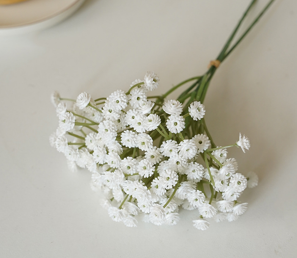 Artificial Bridal Wedding Decoration Bouquet, Soft Touch, Fresh And Miniature Baby's Breath Bundle_maomaolike.com