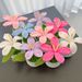 Cross-border Hot-selling Finished Products Potted Lily Martian Orchid Small Ornament Hand-woven Simulated Flower Desk Car Jewelry_maomaolike.com