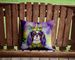 Cavalier Spaniel King Of Mardi Gras Throw Pillow Machine Washable, Indoor Outdoor Decorative Pillow For Couch, Bed Or Patio, 14Hx14W_maomaolike.com