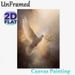 Peace Dove Painting Poster, Soft-toned Realistic Flying Dove With Olive Branch Poster, Serene Tranquil Artwork To Bring Calm Atmosphere, Ideal For_maomaolike.com