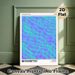 Magnetic Abstract Painting Poster, Vibrant Blue-Purple Swirly Fluid Art Poster, Eye-catching Artistic Decor Ideal For Living Room, Gallery Wall_maomaolike.com