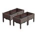 SOGA 2X 80cm Raised Planter Box Vegetable Herb Flower Outdoor Plastic Plants Garden Bed With Legs_maomaolike.com