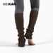 Yoga button socks short knee-length ballet dance socks women's warm leg warmers Treadle socks_maomaolike.com