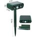Ultrasonic Animal Repeller Solar Powered Motion Sensor Repellent IPX4 Waterproof Outdoor For Farm Garden Yard Repelling Deer Raccoon Cat Dog Rabbit Squirrel Bird_maomaolike.com