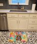 Cavalier Spaniel Hippie Dawg Memory Foam Kitchen Mat Machine Washable Anti-Fatigue Mat Cushion Comfort Bath Mat Or Kitchen Rug_maomaolike.com