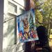 Belgian Tervuren Christmas Reindeer House Flag Large Porch Sleeve Pole Decorative Outside Yard Banner Artwork Wall Hanging, Polyester, House Size, Multicolor_maomaolike.com