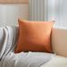 Simple Washed Cotton Solid Color Edge Pillowcase Soft Feel Skin Friendly Home Pillow Cushion Cover_maomaolike.com