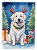 Great Pyrenees Christmas Reindeer Garden Flag Mailbox Flag Decorative Yard Flag Banner Outside Patio Artwork Yard Flower Beds, Garden Size, Multicolor_maomaolike.com