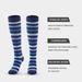 Socks new breathable compression socks, sports and leisure pressure calf socks, color-blocked striped leg socks, factory direct sales_maomaolike.com
