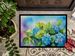 Hydrangeas In Watercolor Doormat Front Door Mat Indoor Outdoor Rugs For Entryway, Non Slip Washable Low Pile, 24H X 36W_maomaolike.com