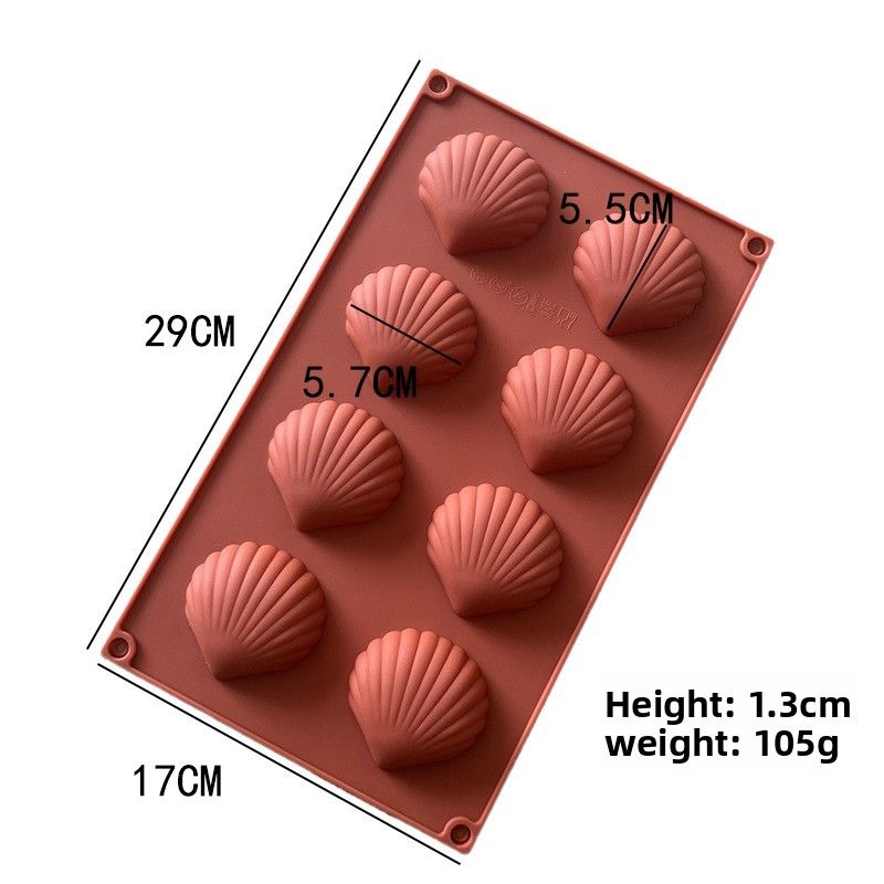 In Stock Madeleine Shell Silicone Cake Scallop Cookie Mold DIY Baking Tools_maomaolike.com