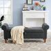 Grey Teddy Velvet Multifunctional Storage Rectangular Sofa Stool_maomaolike.com
