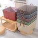 Rattan Woven Snack Foldable Straw Toy With Handle Storage Laundry Miscellaneous Basket_maomaolike.com