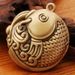 Pure Koi Handheld Ornament For Living Room Office Home Fish Leaping Over The Dragon Gate Yearly Prosperity Hanging Decoration Vint_maomaolike.com