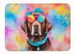 Chocolate Labrador Hippie Dawg Memory Foam Kitchen Mat Machine Washable Anti-Fatigue Mat Cushion Comfort Bath Mat Or Kitchen Rug_maomaolike.com